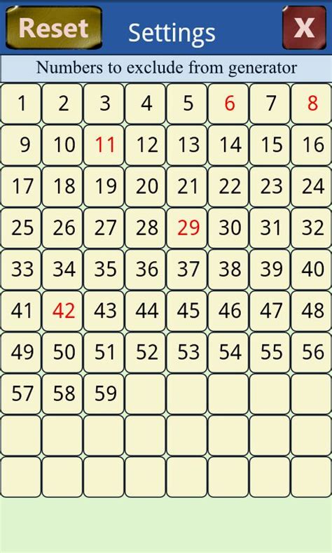 Lotto Number Generator (6/59) .